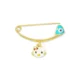 Adorable Kitty Charm Safety Pin