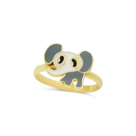 Tiny Elephant Baby Ring