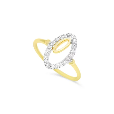 Sparkling Oval Baby Ring