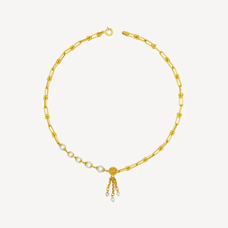 Golden Pearl Cascade Chain
