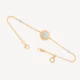 Halo Diamond Gold Bracelet