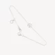 Crescent Diamond Charm Bracelet
