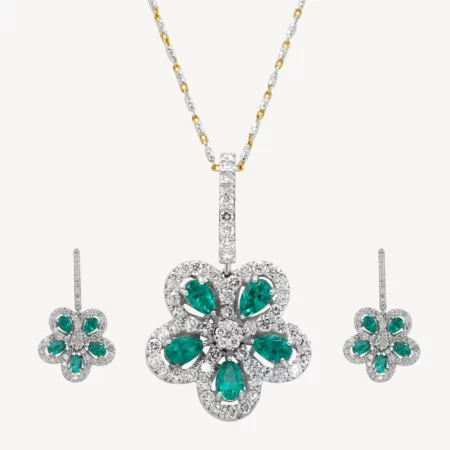 Radiant Bloom Diamond Set