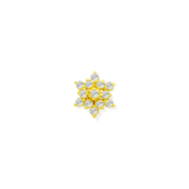 Celestial Snowflake Nose Pin