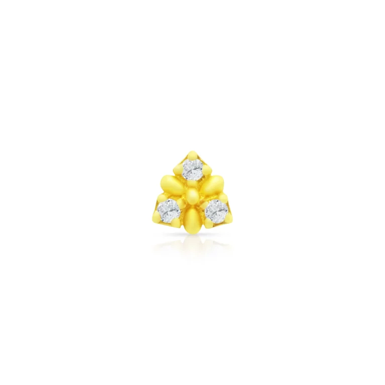 Golden Blossom Nose Pin