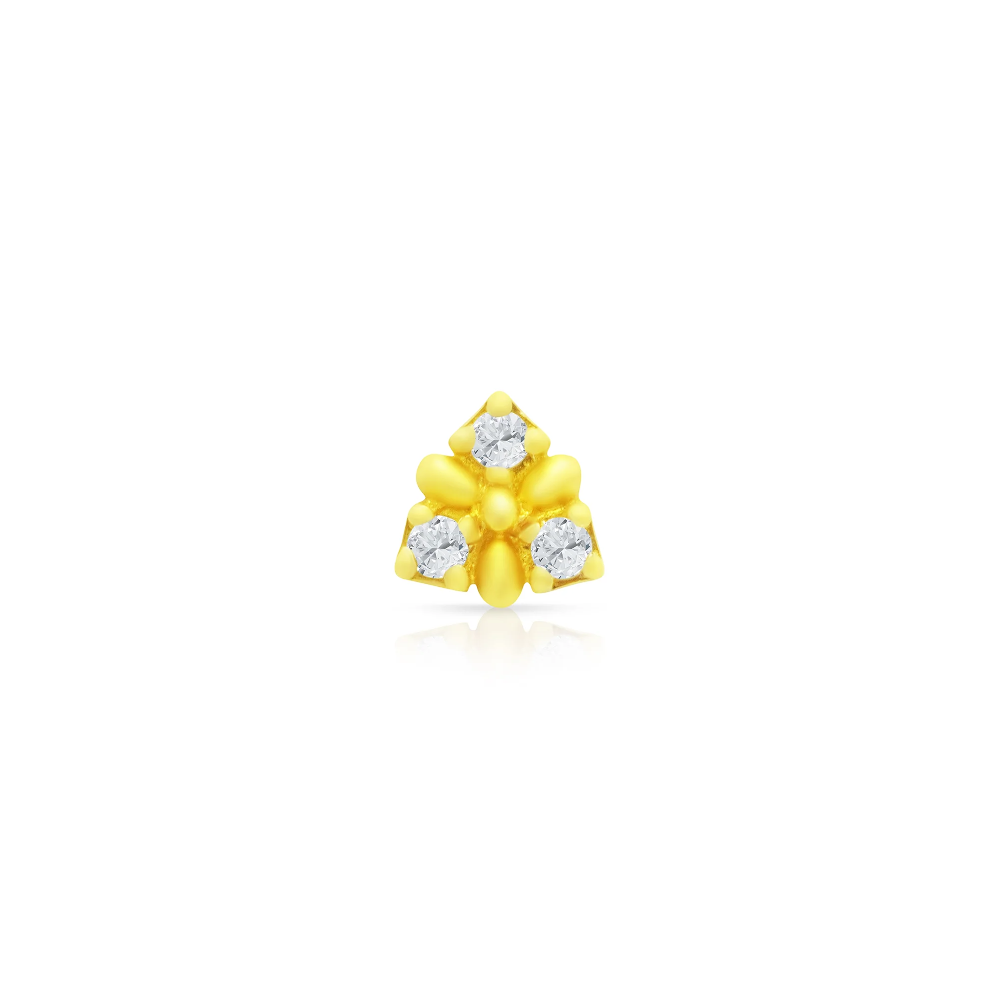 Golden Blossom Nose Pin