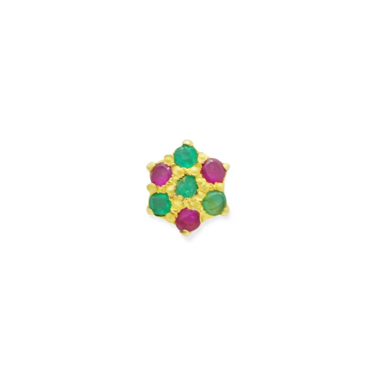 Sparkling Bloom Nose Pin