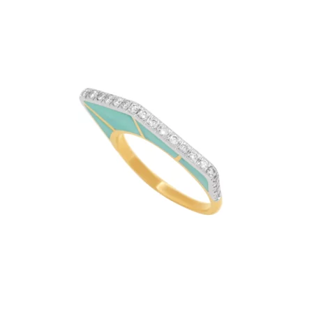 Azure Arc Diamond Ring
