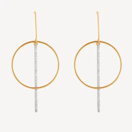 Modern Orbit Diamond Danglers