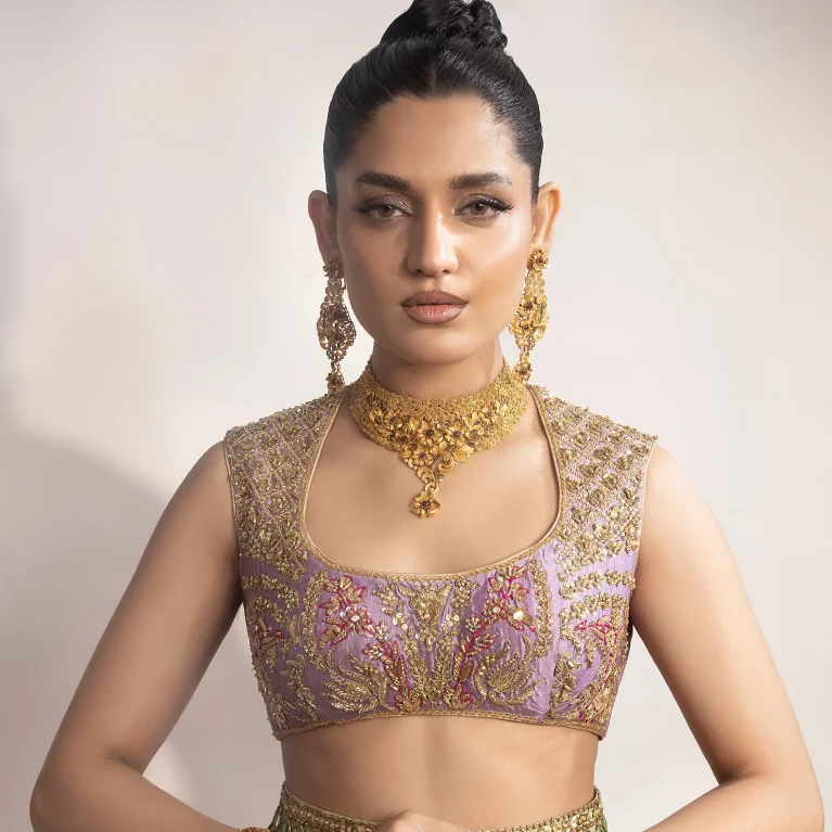 Golden Bloom Bridal Set