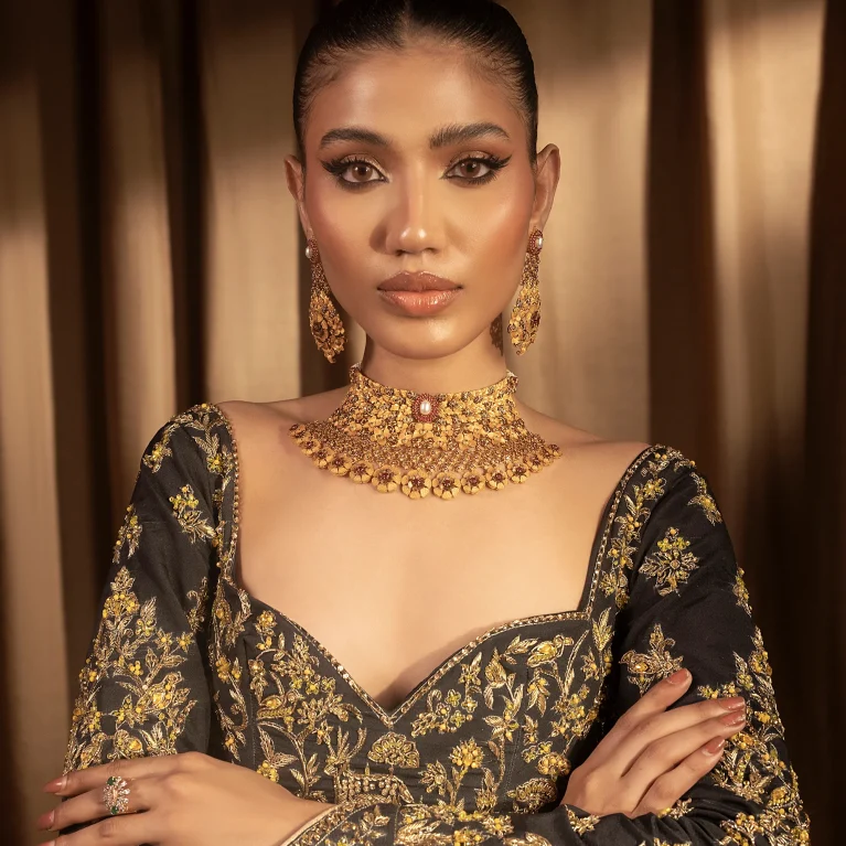 Aureate Blossom Bridal Set