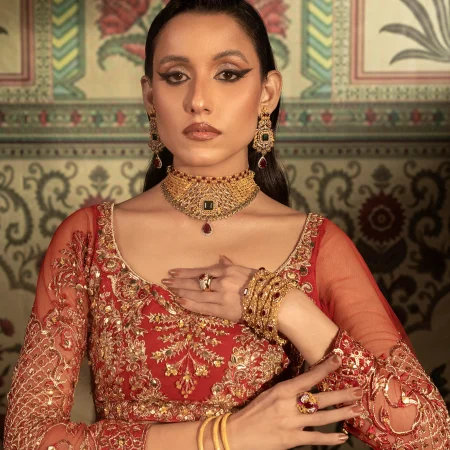 Regal Ruby Bridal Set