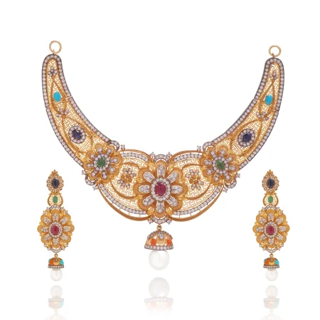 Floral Symphony Necklace Set