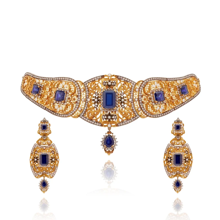 Sapphire Majesty Choker Set