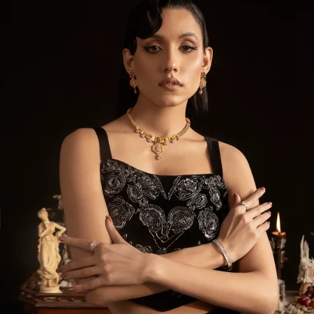 Golden Symphony Bridal Set