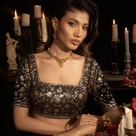 Golden Bloom Bridal Set