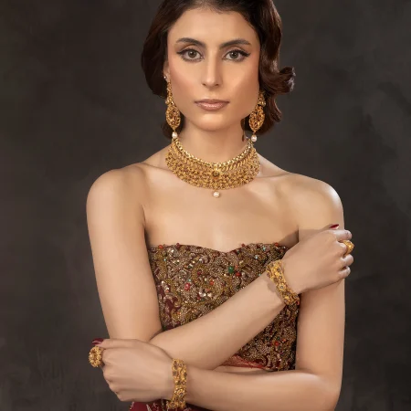 Nargis Gold Bridal Set