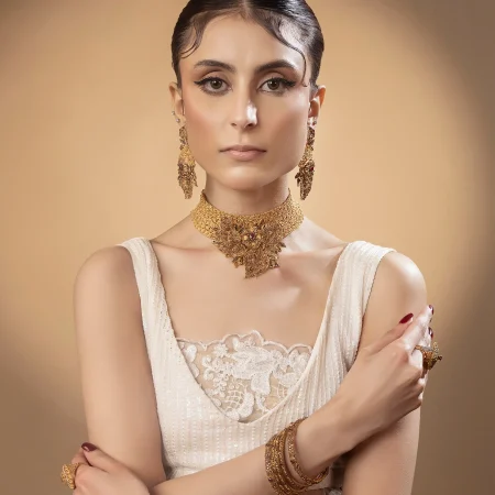 Sunehri Phool Bridal Set