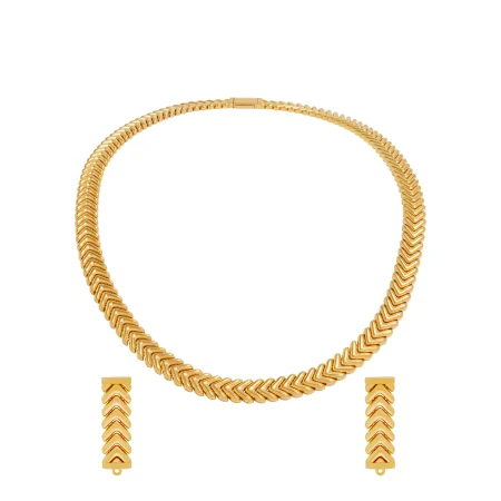 Regal Chevron Necklace Set