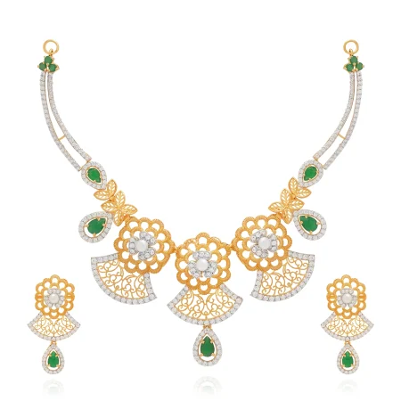 Verdant Bloom Necklace Set