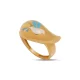 Tranquil Bloom Meena Ring