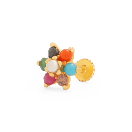 Chroma Bloom Nose Wear - Gold Nose Wear - 3