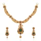 Regal Emerald Necklace Set