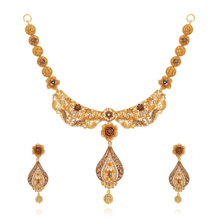 Ethereal Rose Necklace Set