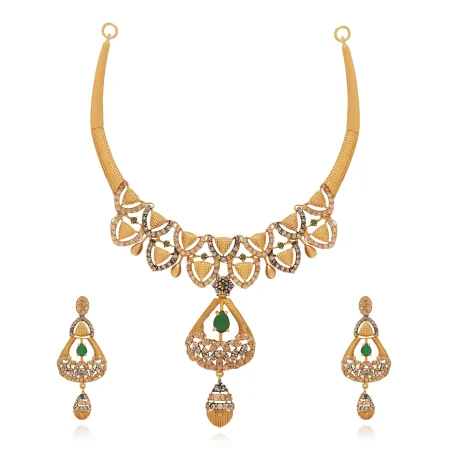 Aurelia Bloom Necklace Set - Gold Necklace - 7