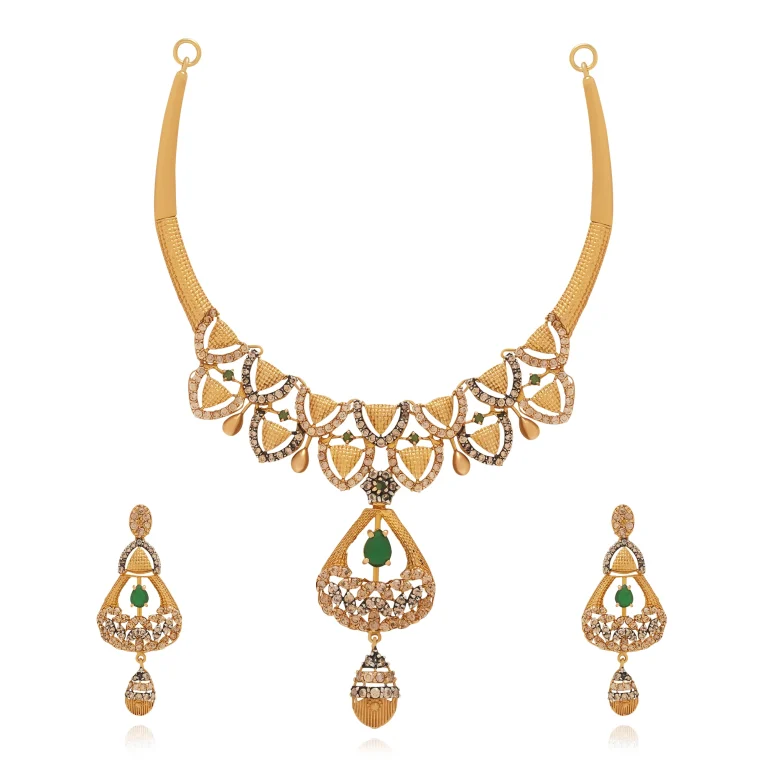 Aurelia Bloom Necklace Set - Gold Necklace - 7