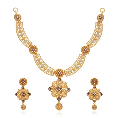 Elysian Glint Necklace Set - Gold necklace - 13