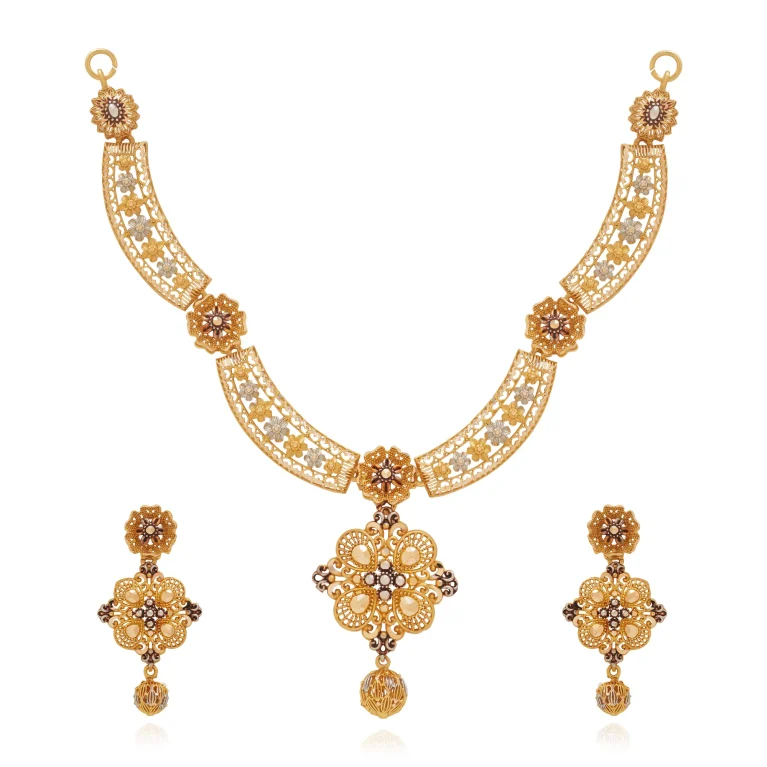 Elysian Glint Necklace Set - Gold necklace - 13