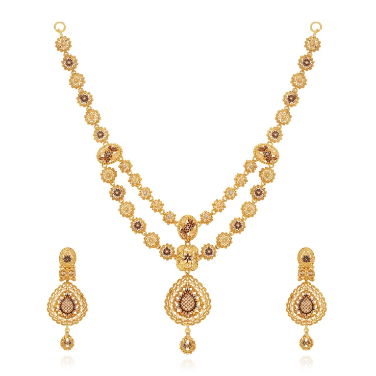 Florence Dusk Necklace Set - Gold Necklace - 18