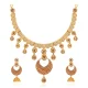 Zayra Cascade necklace Set - Golden Necklace - 22