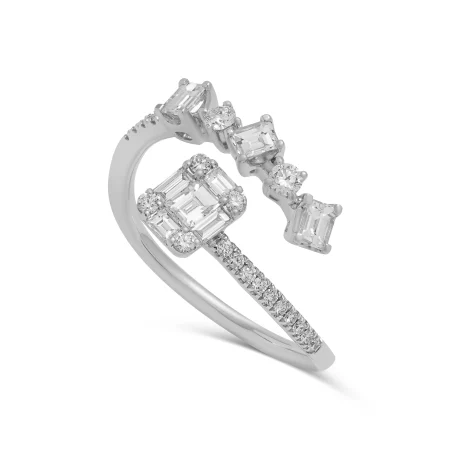 Twilight Cascade Ring - Diamond Ring - 5