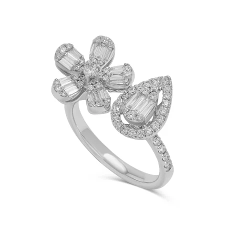 Elara Petal Ring - Diamond Ring - 11
