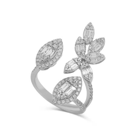 Sylvara Vine Ring - Diamond Ring - 14