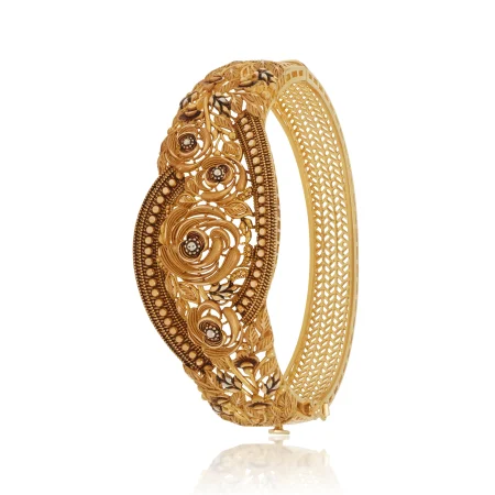 Golden Fleur Kara - Gold Kara - 4