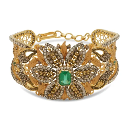 Emerald Royale Kara - Gold Kara - 7