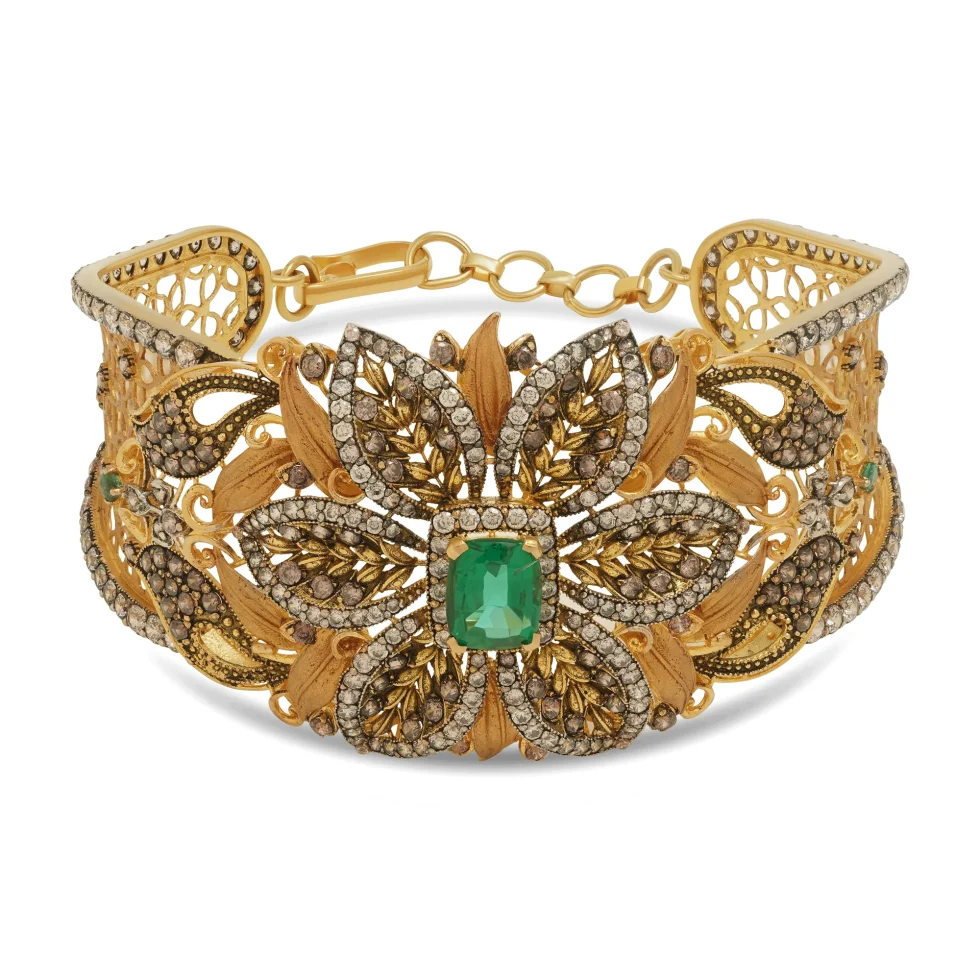Emerald Royale Kara - Gold Kara - 7