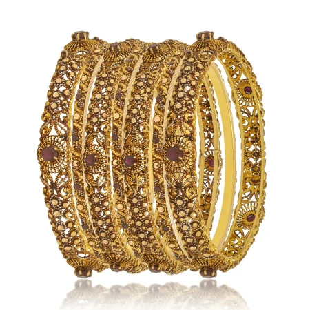 Garnet Bloom Bangles