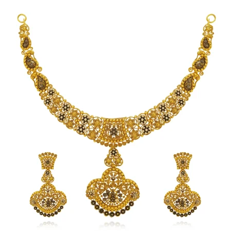 Regal Fern Necklace Set