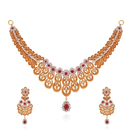 Crimson Necklace Set