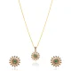 Emerald Gold Pendant Set