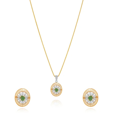 Verdant Glow Pendant Set
