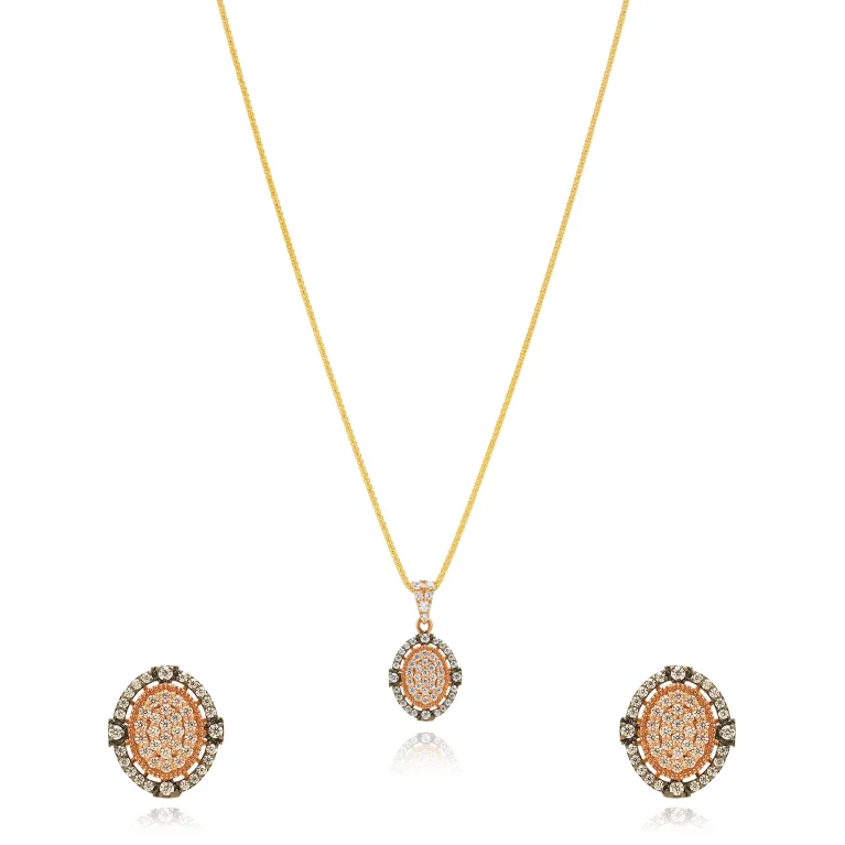 Aurelia Oval Pendant Set