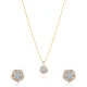 Rosé Petal Pendant Set