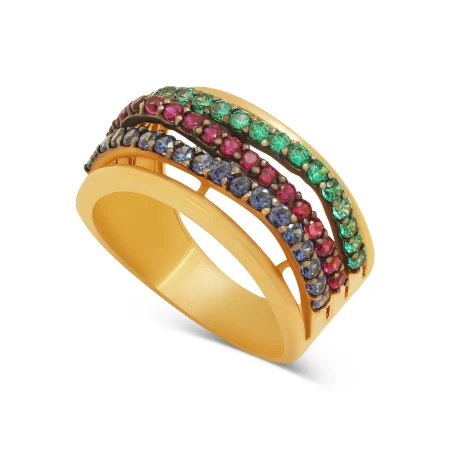 Triad Gem Ring