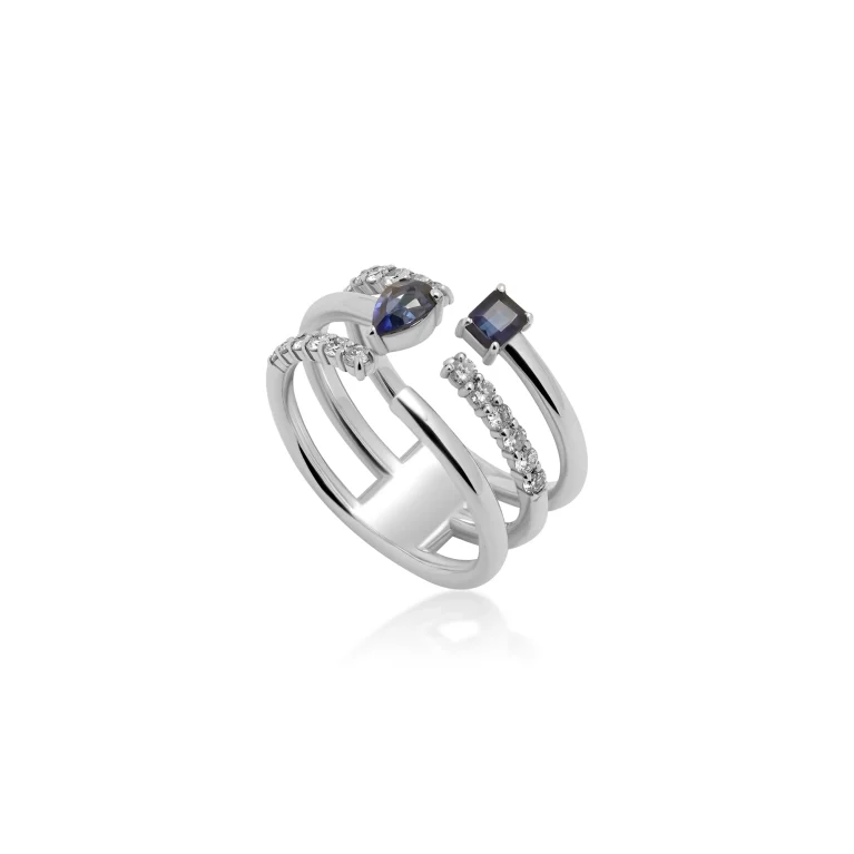 Sapphire Orbit Ring