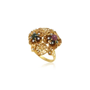 Gemstone Ring in 21K gold